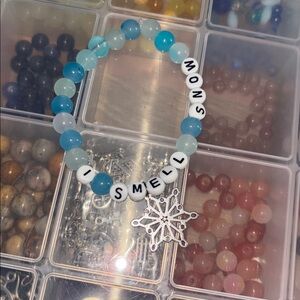 “I Smell Snow” Tv show fandom vibes ❄️handcrafted bracelet